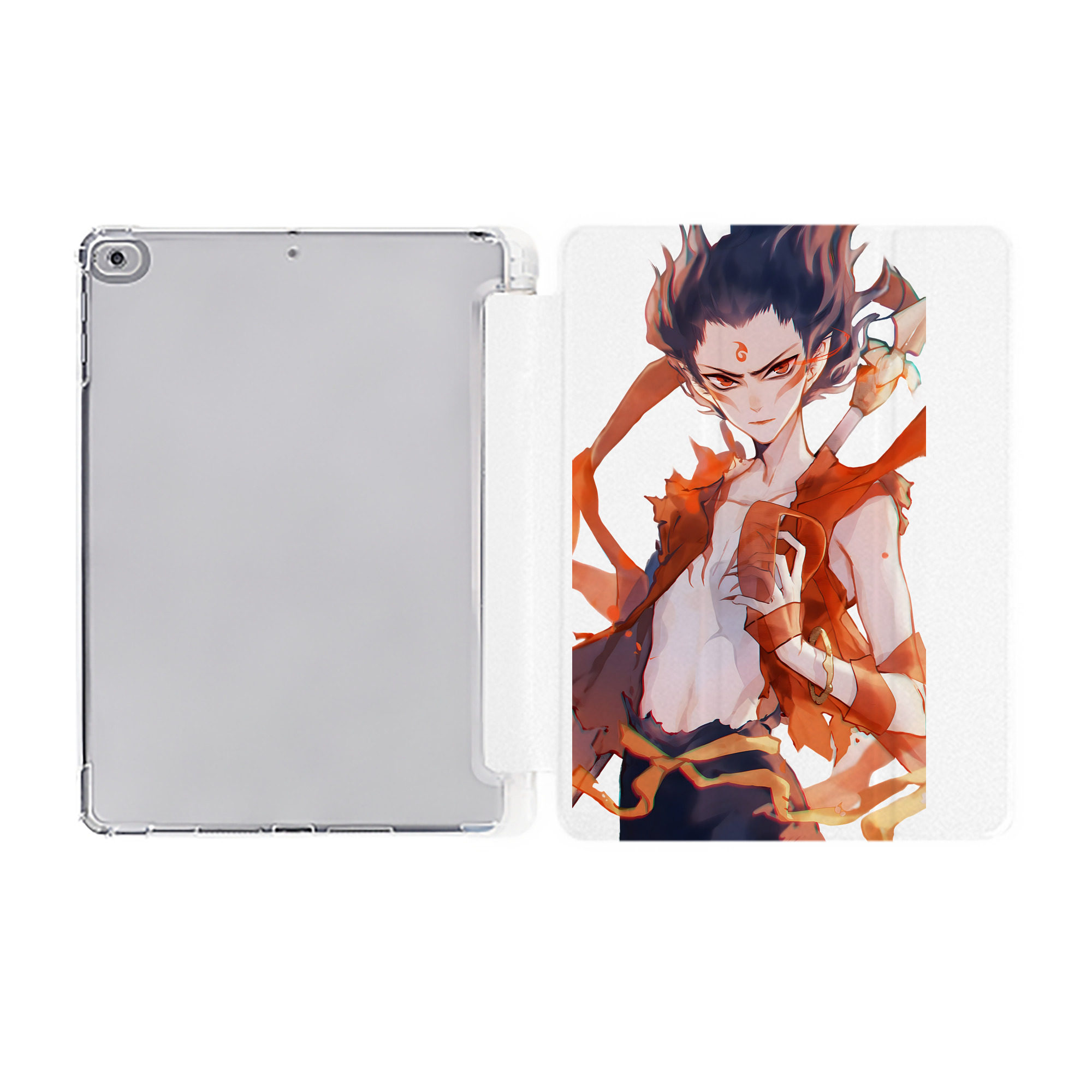 （画像用） Ne Zha 2 ナタ 魔童の大暴れ IPad ケース ペン収納付き 三つ折りスタンド PUレザー×シリコン 対応機種9.5/10.5/10.9インチ